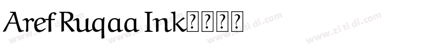 Aref Ruqaa Ink字体转换